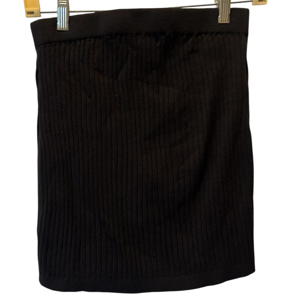Free People Beach Pull-on Black Knit Skirt XS